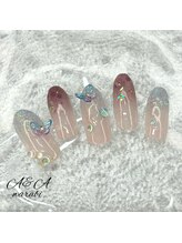 エーアンドエー 蕨店(A&A)/うるつや蝶々ネイル