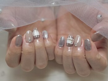マハロネイル(Mahalo Nail)/上品チェック/¥6980