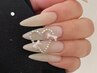 初回大歓迎【2026話題ネイル】Jewelryハート4本+ワンカラー6本5980