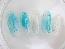 ネイルサロン あかねいろ/夏色　クリア　アート