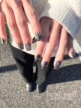 ヒールネイル(heal nail)/アシメ マグネットダルメシアン