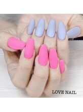 ラブネイル(LOVE NAIL)/マットカラーネイル
