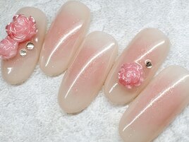 薔薇 ネイル