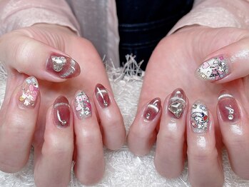 レアネイル 新宿(le'a nail)/マグネットフレンチデザイン