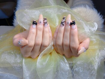 リセス 池袋(Recess)/冬のチェックネイル