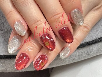 エクラ(eclat)/クリスマスマグネットネイル