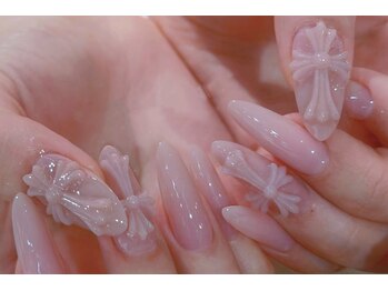 スリー リア ネイル 心斎橋(3-Leah Nail)/持ち込みデザイン4本