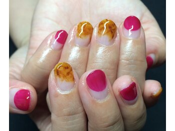 リエル(Riel)/べっ甲塗りかけフレンチ新規6980