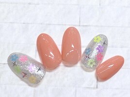 ネオン　フラワー　ホロ