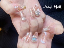 ウサギネイル 新大久保店(usagi nail)/マグネットフレンチ秋可愛い