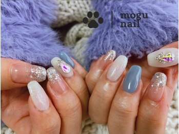 モグネイル(Mogunail)/ラメグラネイル/秋冬ネイル