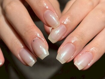 フィロンネイル 武蔵小杉店(filonnail)/ワンカラー×オーロラミラー