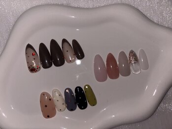 ネイルライフ 目黒店 恵比寿 白金(NailLife)/ホログラムドットフレンチ