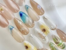 ランネイル 名古屋伏見(RANnail)/夏ネイル/ひまわりネイル
