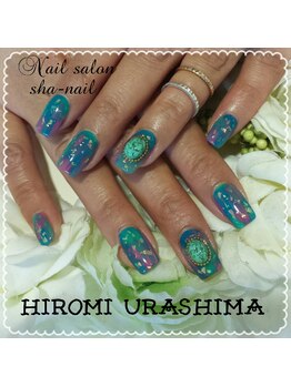 ネイルサロンシャネイル/タイダイ風ネイル