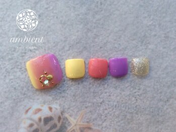 ネイルスタジオ アンビエント 表町店(Nail Studio ambient)/フットネイル10800円