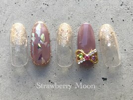 りぼんビジューネイル　8980円