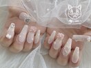 大人女子ネイル　ワンホンネイル