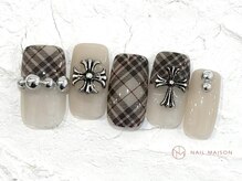 ネイルメゾン 池袋店(NAIL MAISON)/チェッククロム¥8500