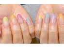 カラフルグラデ　春夏ネイル
