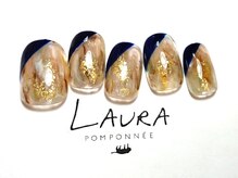 ローラポンポニー(Laura pomponnee)/オトナニュアンス×斜めフレンチ