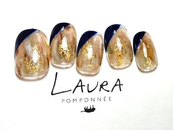 ローラポンポニー(Laura pomponnee)/オトナニュアンス×斜めフレンチ