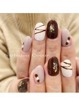 ネイルサロン クール(Nailsalon Coeur)/バレンタインネイル　チョコ