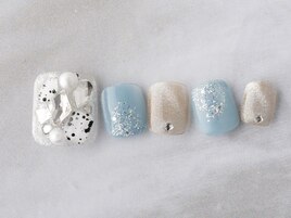 マグネット×埋め尽くしネイル