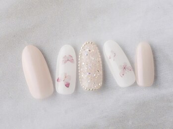 ネイルプラザ 河原町OPA店(NAIL PLAZA)/ピクシー×蝶々ネイル