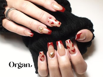 オーガン(ORGAN)/フレンチネイル×ハート