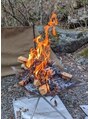 はぎわら治療院 青葉台&nbsp;焚火は癒されますね