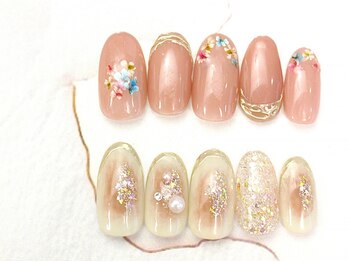 グラシア 川口本町店(GRACIA)の写真/【川口】シンプル系のデザインも豊富！安心の定額制ネイルが人気♪上品で指先を美しく演出☆ハンドケアも◎