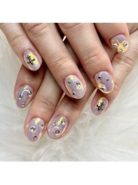 ブルーオーロラネイル