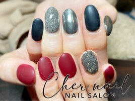 秋色ミラーネイル【Cher nail】