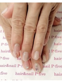 甘くないピンクネイル♪