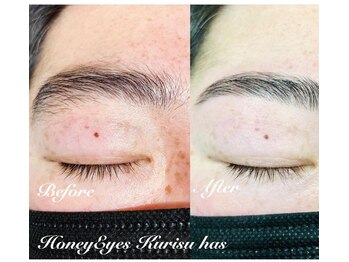 ハニーアイズ(Honey Eyes)/眉毛WAX デザイン ナチュラル