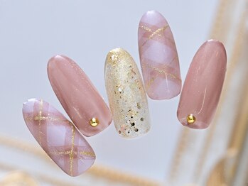 ☆チェックネイル