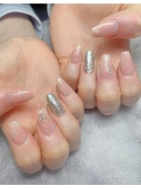 ピンクもやもやネイル【LIHI】