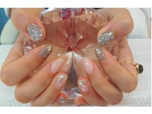 アイリッシュネイル 久屋大通店(Irish Nail)/ベージュ×お花