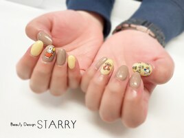 ミッフィー　痛ネイル　ベージュ