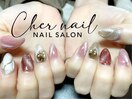 マグネット+大理石【Cher nail】