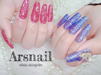 アルスネイル(Ars nail)/グリッターロングネイル