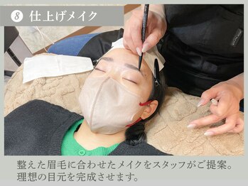 ケイトステージラッシュ 福山駅前店/施術の流れ8 まつぱ+眉毛waw