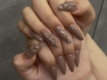 nail salon HANABI【ネイルサロン ハナビ】の写真/＼話題のブランド風パーツあり／ 絶賛人気沸騰中のカラーやクリアで仕立てる大人気パ-ツをご用意☆