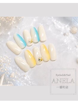 アネラ(ANELA)/貝殻スタッズと縦グラデーション