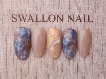 スワロンネイル(SWALLON NAIL)/５・６月定額ネイル