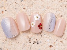 アイネイルズ 町田店(I nails)/グラデ小花シンプルネイル7980円