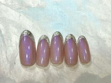 フォルチェ ゆめタウン東広島店(Folche)/ラメフレンチネイル