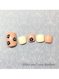 フット　黒ホロフラワー