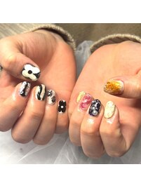 フラワーネイル/持込みデザイン